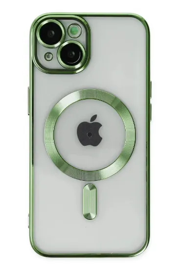 Newface iPhone 14 Plus Kılıf Kross Magneticsafe Kapak - Koyu Yeşil resmi