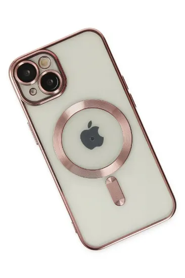 Newface iPhone 14 Plus Kılıf Kross Magneticsafe Kapak - Rose resmi