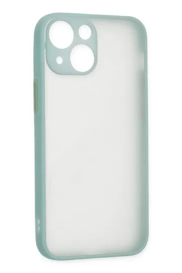 Newface iPhone 15 Kılıf Montreal Silikon Kapak - Açık Yeşil resmi