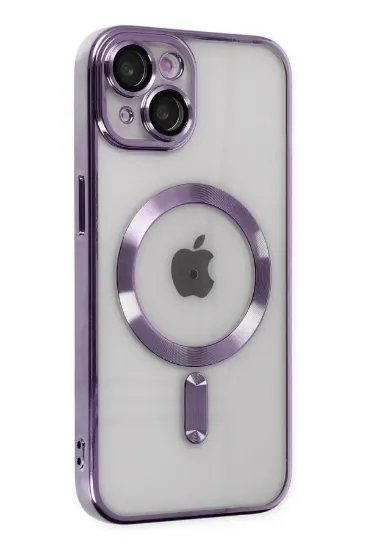 Newface iPhone 14 Plus Kılıf Kross Magneticsafe Kapak - Mor resmi