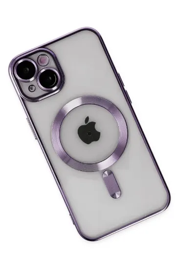 Newface iPhone 14 Plus Kılıf Kross Magneticsafe Kapak - Mor resmi