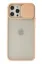 Newface iPhone 12 Pro Max Kılıf Palm Buzlu Kamera Sürgülü Silikon - Pembe resmi