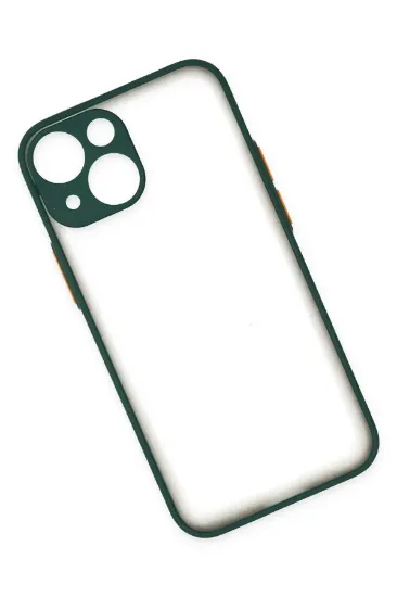 Newface iPhone 15 Plus Kılıf Montreal Silikon Kapak - Yeşil resmi