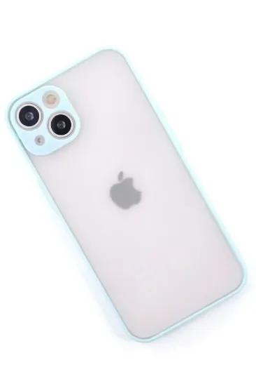 Newface iPhone 15 Plus Kılıf Montreal Silikon Kapak - Turkuaz resmi