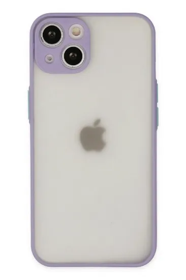 Newface iPhone 15 Plus Kılıf Montreal Silikon Kapak - Mor resmi