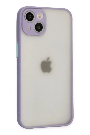 Newface iPhone 15 Plus Kılıf Montreal Silikon Kapak - Mor resmi