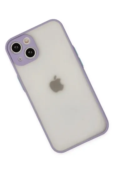 Newface iPhone 15 Plus Kılıf Montreal Silikon Kapak - Mor resmi