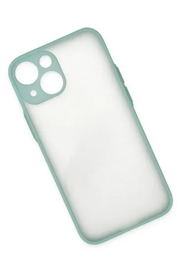 Newface iPhone 15 Plus Kılıf Montreal Silikon Kapak - Açık Yeşil resmi