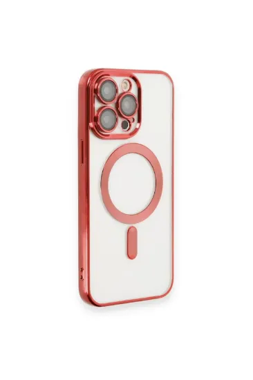 Newface iPhone 14 Pro Max Kılıf Kross Magneticsafe Kapak - Kırmızı resmi
