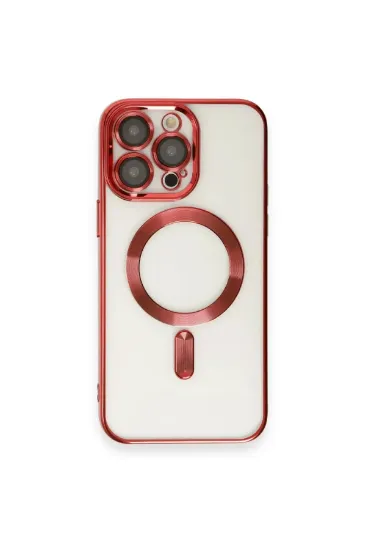 Newface iPhone 14 Pro Max Kılıf Kross Magneticsafe Kapak - Kırmızı resmi