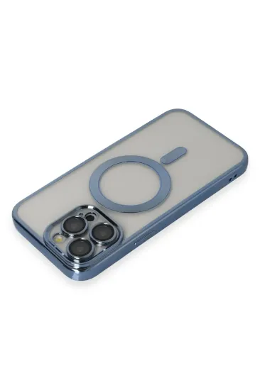 Newface iPhone 14 Pro Max Kılıf Kross Magneticsafe Kapak - Sierra Blue resmi