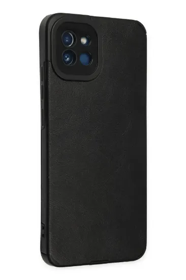 Newface Samsung Galaxy A03 Kılıf Loop Deri Silikon - Siyah resmi