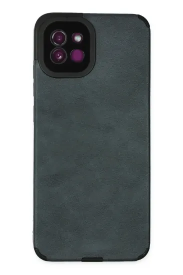 Newface Samsung Galaxy A03 Kılıf Loop Deri Silikon - Lacivert resmi