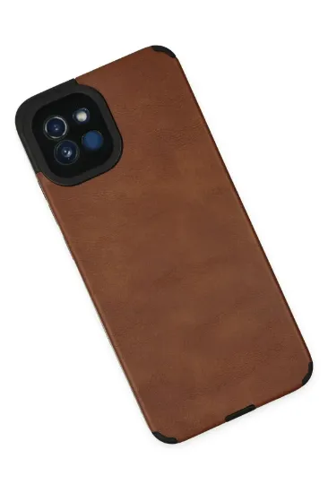 Newface Samsung Galaxy A03 Kılıf Loop Deri Silikon - Kahverengi resmi