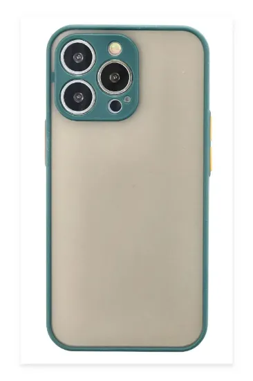 Newface iPhone 15 Pro Max Kılıf Montreal Silikon Kapak - Yeşil resmi