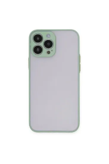 Newface iPhone 15 Pro Max Kılıf Montreal Silikon Kapak - Açık Yeşil resmi