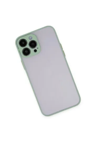 Newface iPhone 15 Pro Max Kılıf Montreal Silikon Kapak - Açık Yeşil resmi