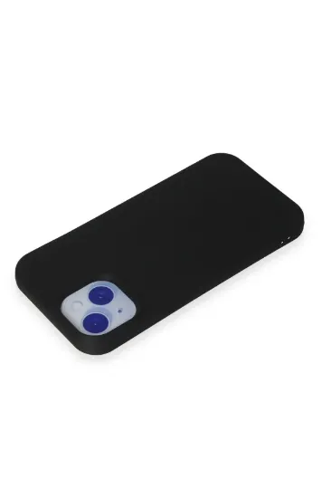 Newface iPhone 15 Kılıf Nano içi Kadife Silikon - Siyah resmi