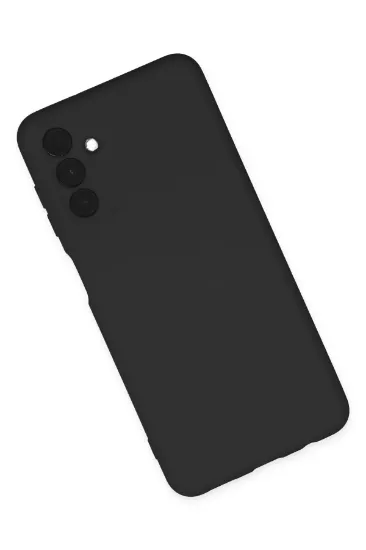 Newface Samsung Galaxy A04S Kılıf Nano içi Kadife Silikon - Siyah resmi