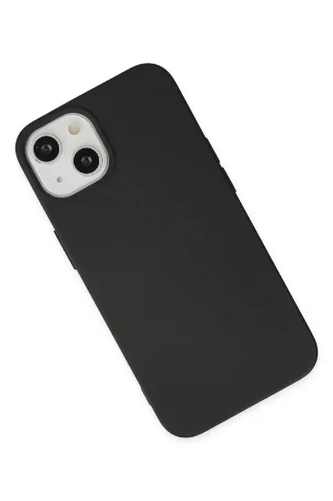 Newface iPhone 15 Plus Kılıf Nano içi Kadife Silikon - Siyah resmi