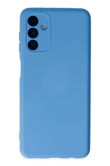Newface Samsung Galaxy A04S Kılıf Nano içi Kadife Silikon - Mavi resmi