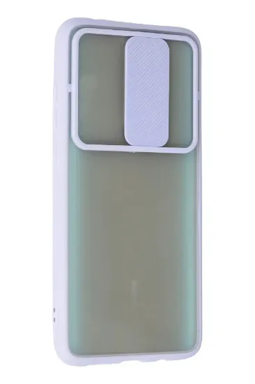Newface Xiaomi Redmi Note 8 Pro Kılıf Palm Buzlu Kamera Sürgülü Silikon - Lila resmi