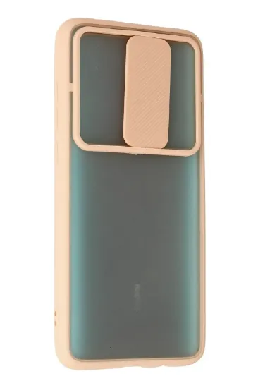 Newface Xiaomi Redmi Note 8 Pro Kılıf Palm Buzlu Kamera Sürgülü Silikon - Pembe resmi