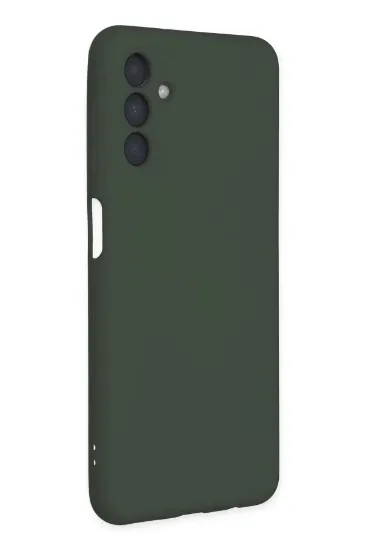Newface Samsung Galaxy A04S Kılıf Nano içi Kadife Silikon - Koyu Yeşil resmi
