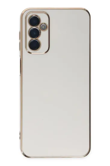 Newface Samsung Galaxy A04S Kılıf Volet Silikon - Beyaz resmi