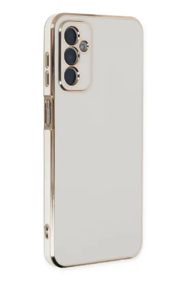 Newface Samsung Galaxy A04S Kılıf Volet Silikon - Beyaz resmi