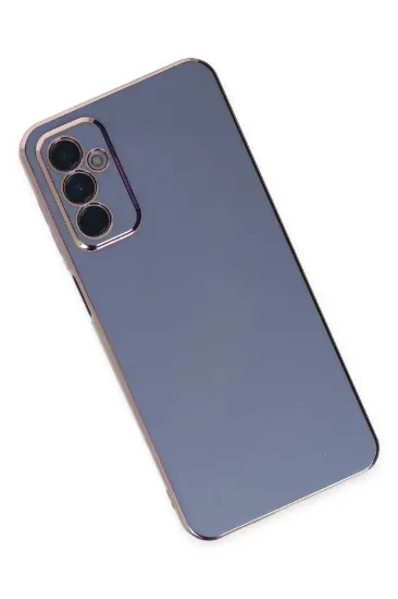 Newface Samsung Galaxy A04S Kılıf Volet Silikon - Mavi resmi