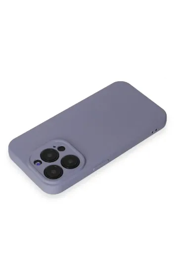 Newface iPhone 15 Pro Kılıf Nano içi Kadife Silikon - Lila resmi