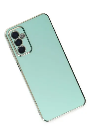 Newface Samsung Galaxy A04S Kılıf Volet Silikon - Açık Yeşil resmi