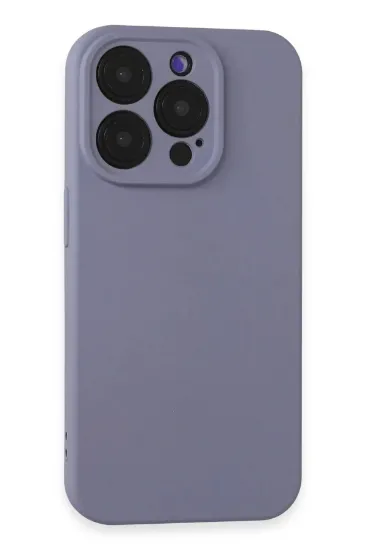 Newface iPhone 15 Pro Max Kılıf Nano içi Kadife Silikon - Lila resmi