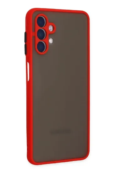 Newface Samsung Galaxy A04S Kılıf Montreal Silikon Kapak - Kırmızı resmi