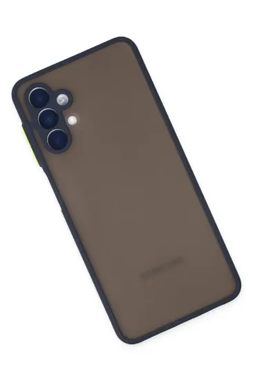 Newface Samsung Galaxy A04S Kılıf Montreal Silikon Kapak - Lacivert resmi