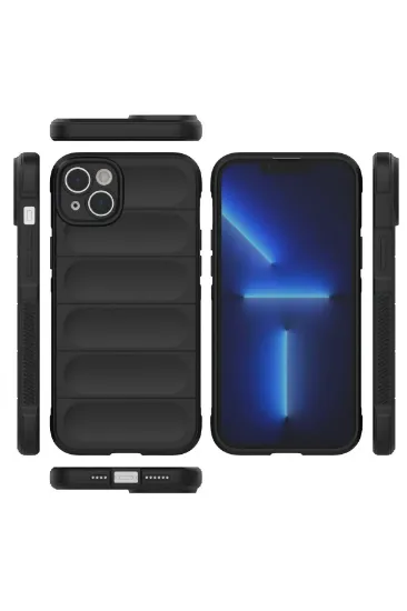 Newface iPhone 15 Kılıf Optimum Silikon - Siyah resmi