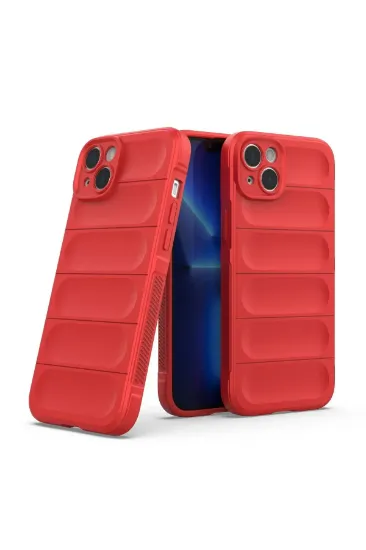 Newface iPhone 15 Kılıf Optimum Silikon - Kırmızı resmi