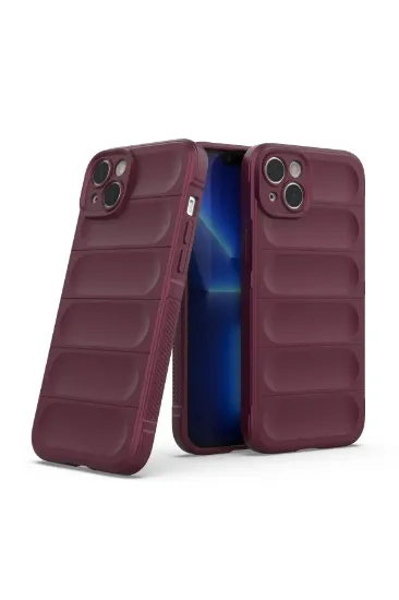 Newface iPhone 15 Kılıf Optimum Silikon - Bordo resmi