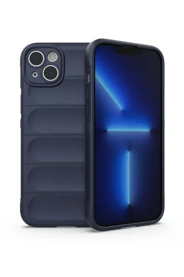 Newface iPhone 15 Kılıf Optimum Silikon - Lacivert resmi