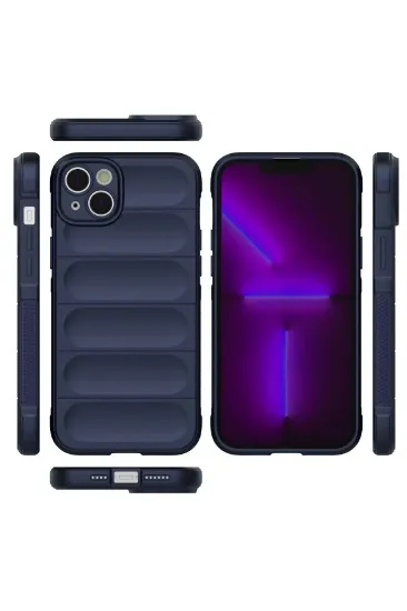 Newface iPhone 15 Kılıf Optimum Silikon - Lacivert resmi