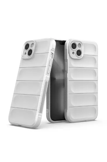 Newface iPhone 15 Kılıf Optimum Silikon - Krem resmi