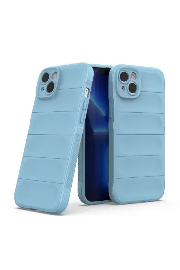 Newface iPhone 15 Kılıf Optimum Silikon - Sky Blue resmi