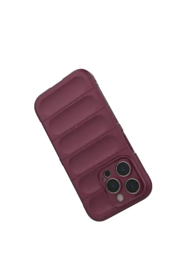 Newface iPhone 15 Pro Kılıf Optimum Silikon - Bordo resmi