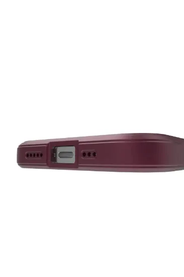 Newface iPhone 15 Pro Kılıf Optimum Silikon - Bordo resmi