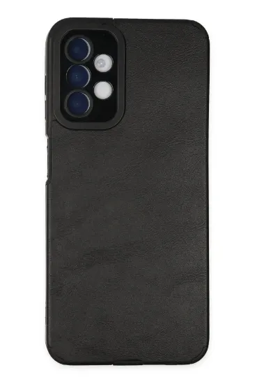 Newface Samsung Galaxy A04S Kılıf Loop Deri Silikon - Siyah resmi