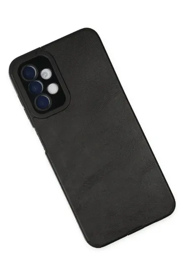 Newface Samsung Galaxy A04S Kılıf Loop Deri Silikon - Siyah resmi