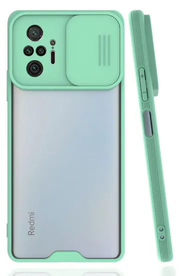 Newface Xiaomi Redmi Note 10 Pro Kılıf Platin Kamera Koruma Silikon - Açık Yeşil resmi