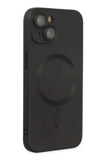 Newface iPhone 14 Plus Kılıf Moshi Lens Magneticsafe Silikon - Siyah resmi