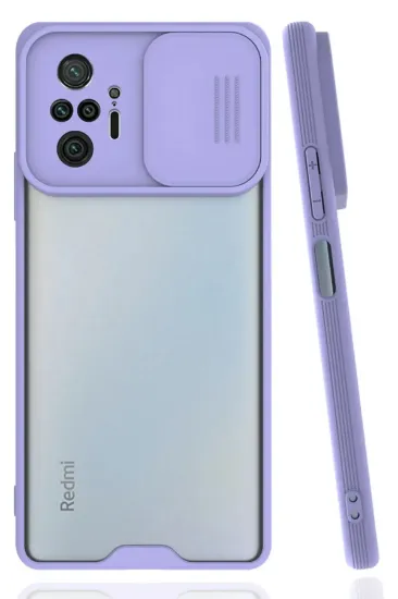 Newface Xiaomi Redmi Note 10 Pro Kılıf Platin Kamera Koruma Silikon - Lila resmi